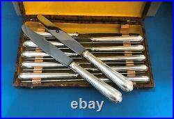 12 couteaux de table ERCUIS modèle SULLY métal argenté 25 cm Couverts Ménagère