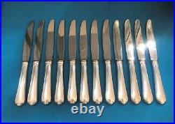 12 couteaux de table ERCUIS modèle SULLY métal argenté 25 cm Couverts Ménagère