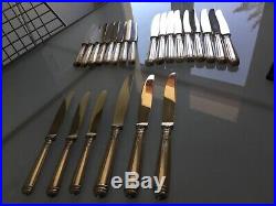 12 couteaux de table et 11 couteaux à dessert cristofle modèle Malmaison métal a