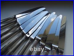 12 couteaux en métal argenté RENEKA modele ART DECO 12 pers 25 cm LOT 1