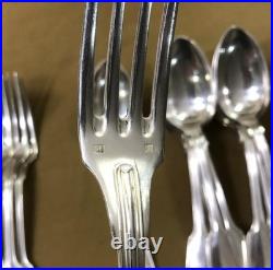 12 couvert de table métal argenté modèle FILET CHINON fourchette Cuillère 21 cm