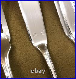 12 couvert poisson CHRISTOFLE modèle POMPADOUR métal argenté Couteau Fourchette