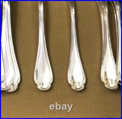 12 couvert poisson CHRISTOFLE modèle POMPADOUR métal argenté Couteau Fourchette