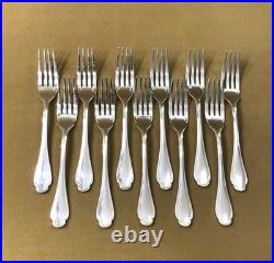 12 couvert poisson CHRISTOFLE modèle POMPADOUR métal argenté Couteau Fourchette