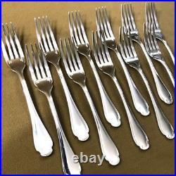 12 couvert poisson CHRISTOFLE modèle POMPADOUR métal argenté Couteau Fourchette