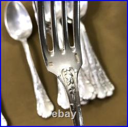 12 couverts à entremet CHRISTOFLE modèle GRAPPE DE RAISIN métal argenté 18,5 cm