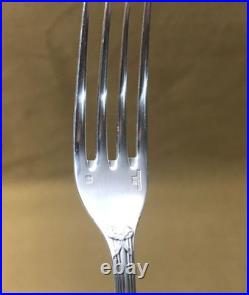 12 couverts à entremet CHRISTOFLE modèle RUBANS métal argenté 17 cm Cuillères