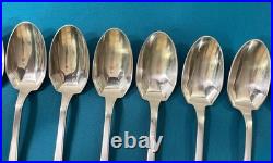 12 couverts a entremets BOULENGER modèle JANE métal argenté ART DÉCO 17,5 cm