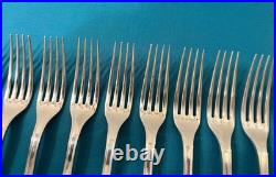 12 couverts a entremets CHRISTOFLE modèle BORÉAL métal argenté 18cm table