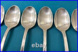 12 couverts a entremets CHRISTOFLE modèle BORÉAL métal argenté 18cm table