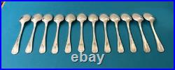 12 couverts a entremets CHRISTOFLE modèle BORÉAL métal argenté 18cm table