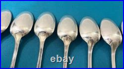12 couverts a entremets CHRISTOFLE modèle BORÉAL métal argenté 18cm table