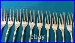 12 couverts a entremets ERCUIS modèle DU BARRY métal argenté ménagère 17,5 cm