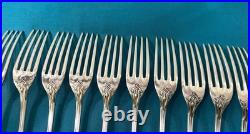 12 couverts a entremets LIBERTY modèle TULIPES métal argenté VICTOR SAGLIER 18,5