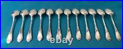 12 couverts a entremets LIBERTY modèle TULIPES métal argenté VICTOR SAGLIER 18,5