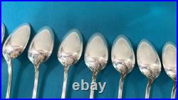 12 couverts a entremets LIBERTY modèle TULIPES métal argenté VICTOR SAGLIER 18,5