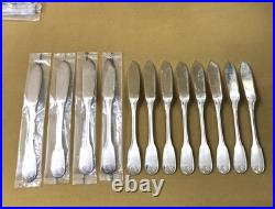 12 couverts à poisson CHRISTOFLE modèle COQUILLE VENDOME métal argenté TB ETAT