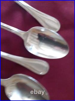12 cuillère à café en métal argenté Christofle modèle perles