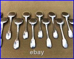 12 cuillère à glace CHRISTOFLE modèle CLUNY métal argenté 12,8 cm Pelle à sorbet