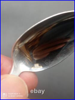 12 cuillères à café déssert Christofle en métal argenté modèle Coquille Marot