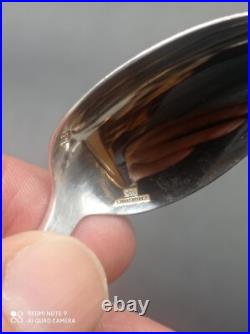 12 cuillères à café déssert Christofle en métal argenté modèle Coquille Marot