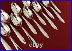 12 cuillères à dessert / entremet CHRISTOFLE métal argenté Modèle ATLANTIQUE