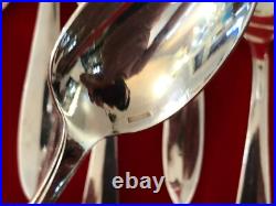 12 cuillères à dessert / entremet CHRISTOFLE métal argenté Modèle ATLANTIQUE