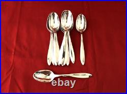 12 cuillères à dessert / entremet CHRISTOFLE métal argenté Modèle ATLANTIQUE