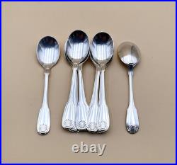 12 cuillères à glace CHRISTOFLE modèle COQUILLE VENDOME métal argenté 13 cm