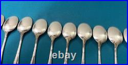 12 cuillères à glace CHRISTOFLE modèle RUBANS CROISÉS métal argenté 13 cm