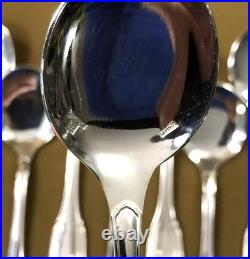 12 cuillères à glace ERCUIS modèle GODRONS métal argenté 14 cm Couvert Ménagère