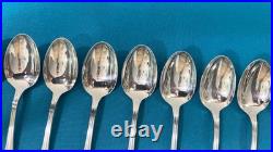 12 cuillères à moka CHRISTOFLE modèle ALBI métal argenté couvert 10 cm table