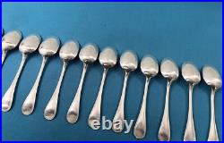 12 cuillères à moka CHRISTOFLE modèle PERLES métal argenté 10cm ménagère table