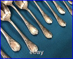 12 cuillères à moka / café expresso CHRISTOFLE modèle MARLY métal argenté 10 cm