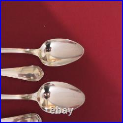 12 cuillères à soupe en métal argenté Christofle modèle spatours L 20,5 cm