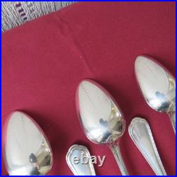 12 cuillères à soupe en métal argenté Christofle modèle spatours L 20,5 cm