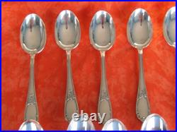 12 cuillières en métal argenté Frionnet François modèle louis XV 20,7 cm