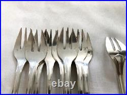 12 fourchette à huitre CHRISTOFLE métal argenté Modèle BOREAL couvert 15cm Table 12 fourchette à huitre CHRISTOFLE métal argenté Modèle BOREAL couvert 15cm Table