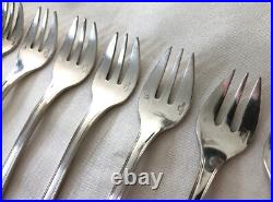 12 fourchette à huitre CHRISTOFLE métal argenté Modèle BOREAL couvert 15cm Table 12 fourchette à huitre CHRISTOFLE métal argenté Modèle BOREAL couvert 15cm Table