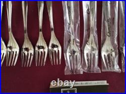 12 fourchettes a entremet en métal argenté modèle orly