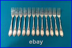 12 fourchettes a entremets CAILAR BAYARD modèle EMPIRE métal argenté MALMAISON