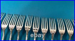 12 fourchettes a entremets CAILAR BAYARD modèle EMPIRE métal argenté MALMAISON