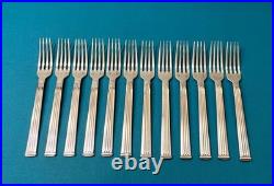 12 fourchettes a entremets CHRISTOFLE modèle TRIADE métal argenté couvert 17 cm