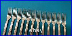 12 fourchettes a entremets CHRISTOFLE modèle TRIADE métal argenté couvert 17 cm