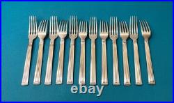 12 fourchettes a entremets CHRISTOFLE modèle TRIADE métal argenté couvert 17 cm