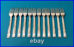 12 fourchettes a entremets CHRISTOFLE modèle TRIADE métal argenté couvert 17 cm