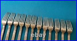 12 fourchettes a entremets CHRISTOFLE modèle TRIADE métal argenté couvert 17 cm