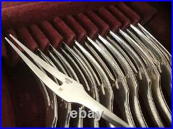 12 fourchettes à escargot CHRISTOFLE Modèle AMERICA Métal Argenté Couvert Table