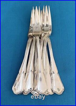 12 fourchettes à escargot ERCUIS modèle CONTOURS VICTORIA métal argenté Couvert