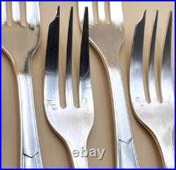 12 fourchettes à gâteaux CHRISTOFLE ALFENIDE modèle SAIGON métal argenté 15,3 cm